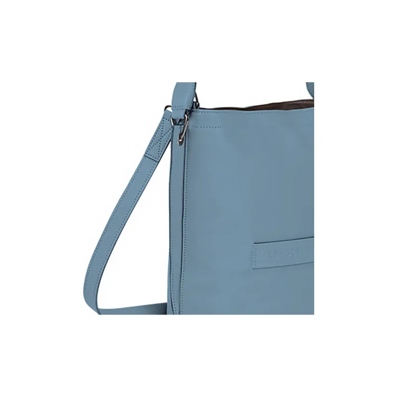 LONGCHAMP 3D Calfskin With Sheepskin Trim Shoulder Bag, Crossbody Bag, Handbag Women's Dark Gray-3