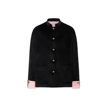 GALLIANO LANDOR Jackets Coats Unisex Black Pink