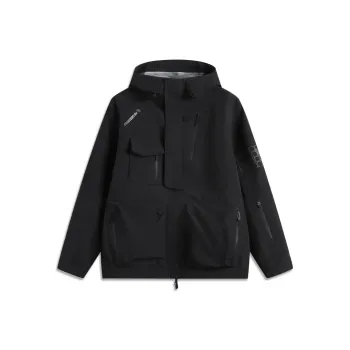 LiNing Waterproof And Windproof Windbreaker Jacket Unisex Black