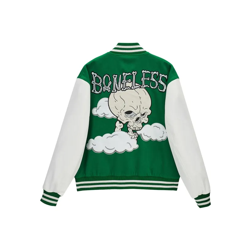 BONELESS Skeleton Pattern Unisex Baseball Jersey-6