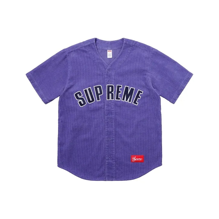 Supreme Corduroy Baseball Jersey-0