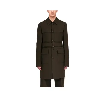 FERRAGAMO FW24 Coats Men's Green