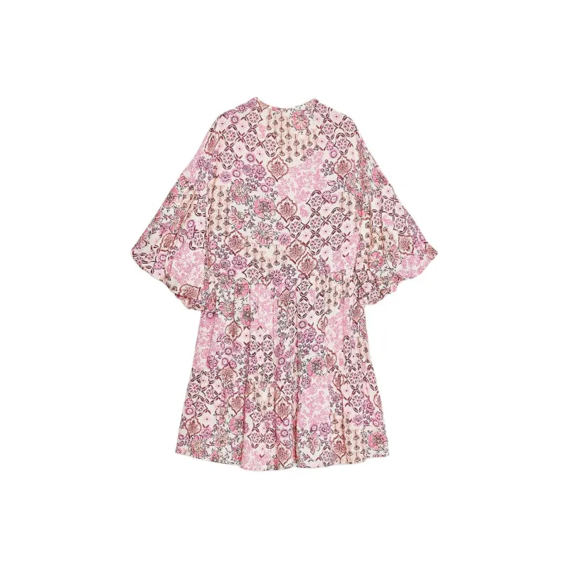ZARA Long Sleeved Dress Women's Multicolor-1