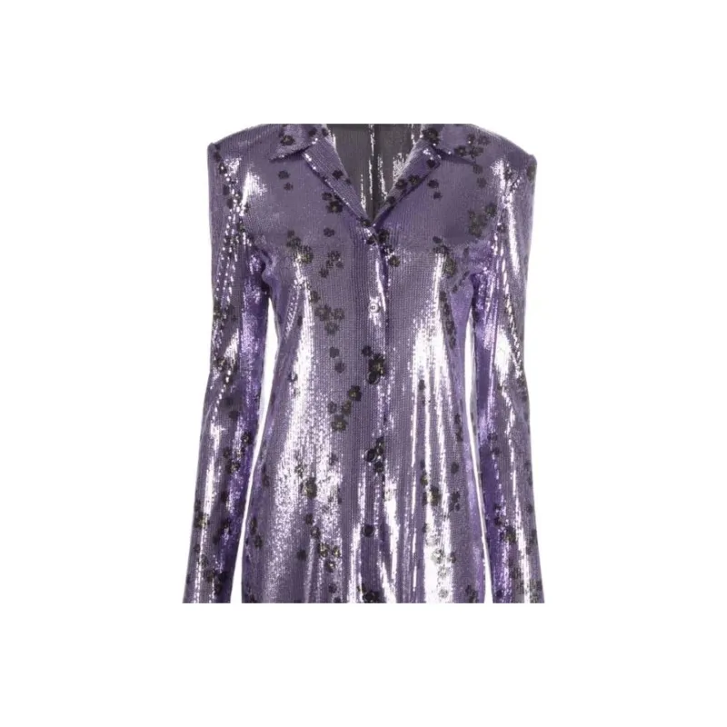 PHILOSOPHY DI LORENZO SERAFINI Long Sleeved Dresses Women's Purple-3