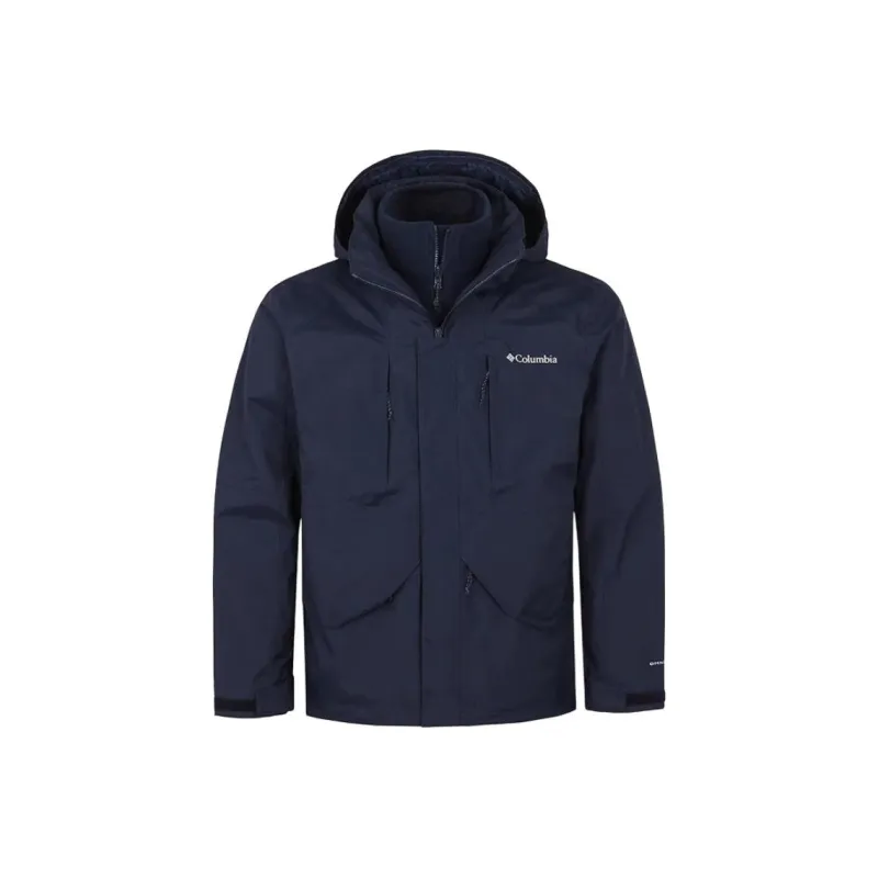 Columbia City Outdoor Collection Breathable Thermal Windbreaker Jacket Men's Marine Blue-0