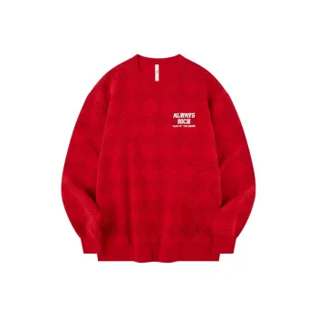QIAODAN Sweatshirt Men's Koi Fish Red Print