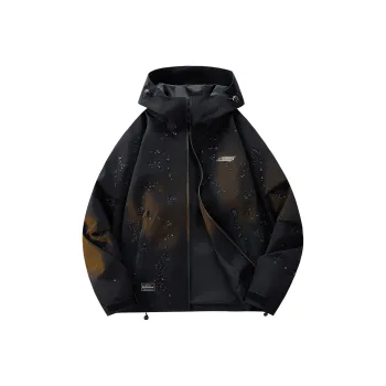 ROBINHOOD Water Resistant Windproof Warm Lightweight Windbreaker Jacket Unisex Black