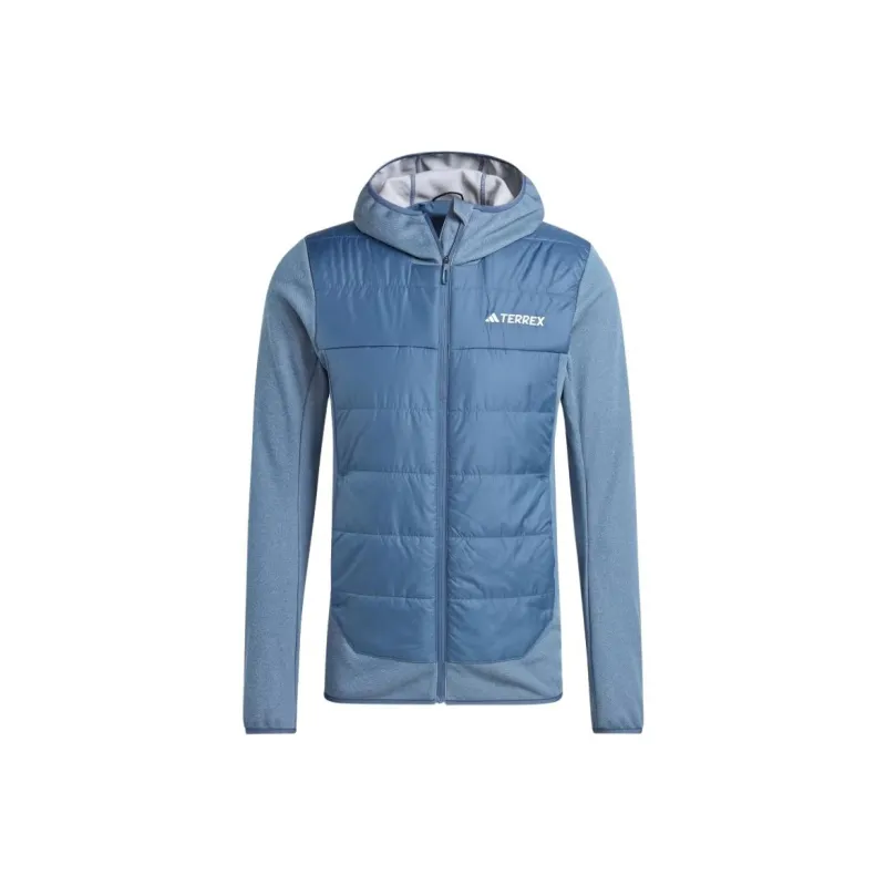 Adidas TERREX MULTI HYBRID INSULATED HOODED JACKET Jackets & Coats Men's Blue-0