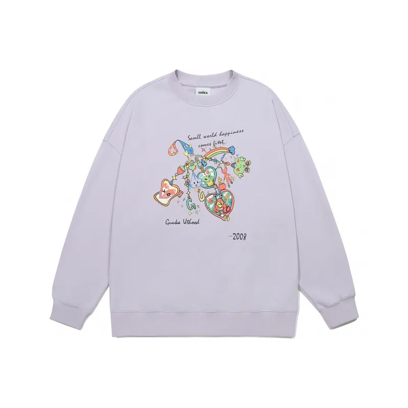 Guuka Sweatshirt Unisex Light Purple-0