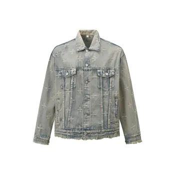 GBXM Denim Jacket Unisex Washed Yellow Mud