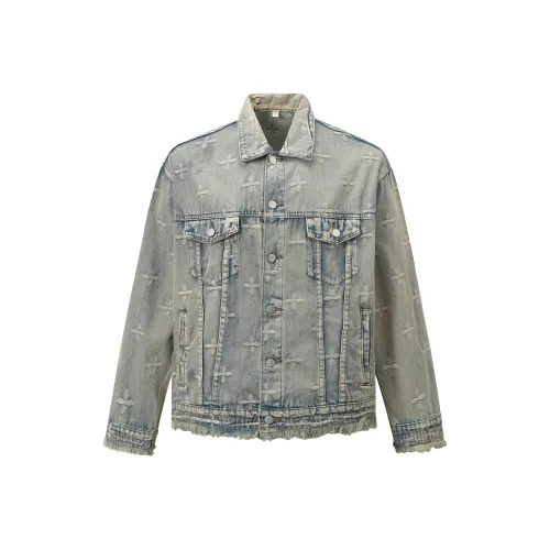 GBXM Denim Jacket Unisex Washed Yellow Mud