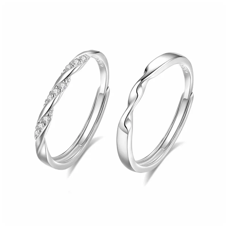 BLANK IN BLANK Sterling Silver Rings Unisex # Sweet Love Confession-26