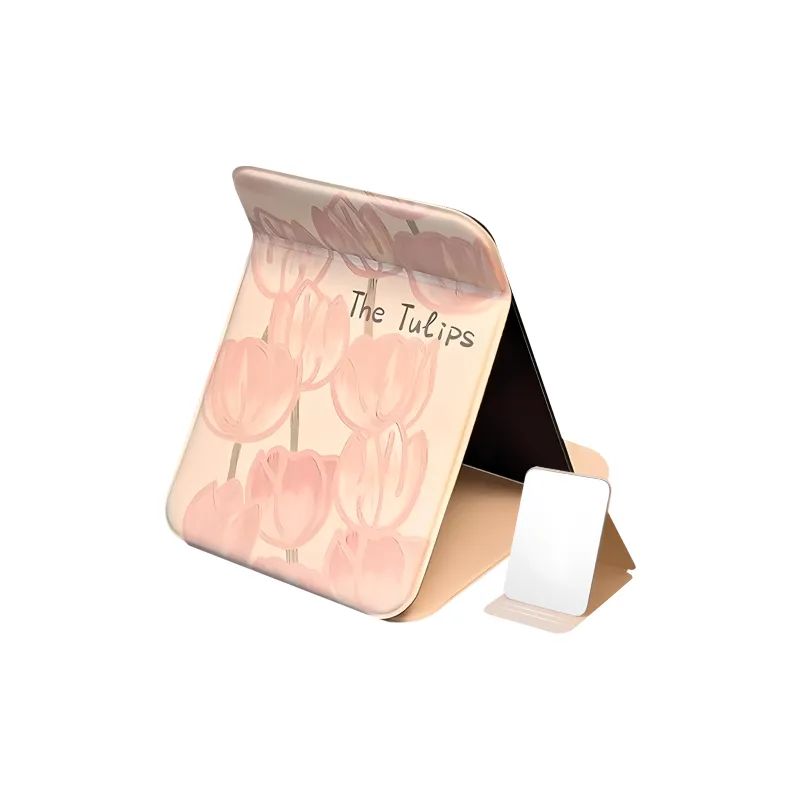 Jingda Desktop Tulip Stand Portable Foldable Mirror Grooming-3