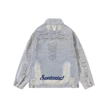 SANTASTIC Denim Jacket Unisex Yellow Mud Rely