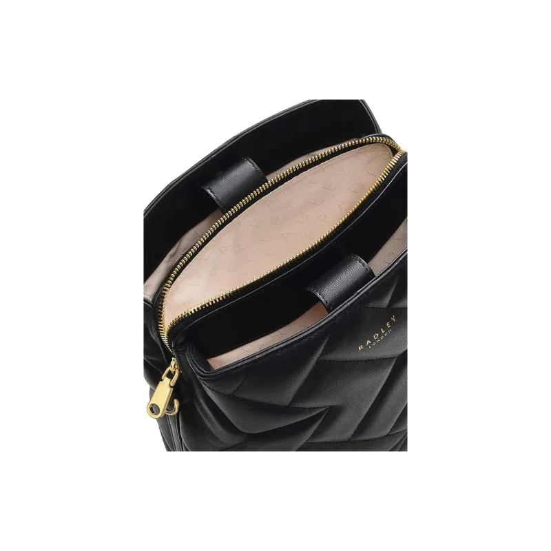 RADLEY Cow Leather Bucket Bags Crossbody Bag Shoulder Bag Medium Size Women's Black-2