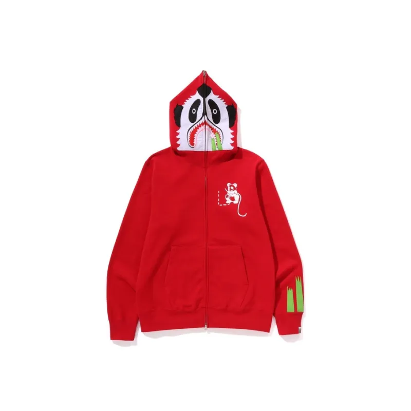 A BATHING APE Panda Full Zip Hoodie-3