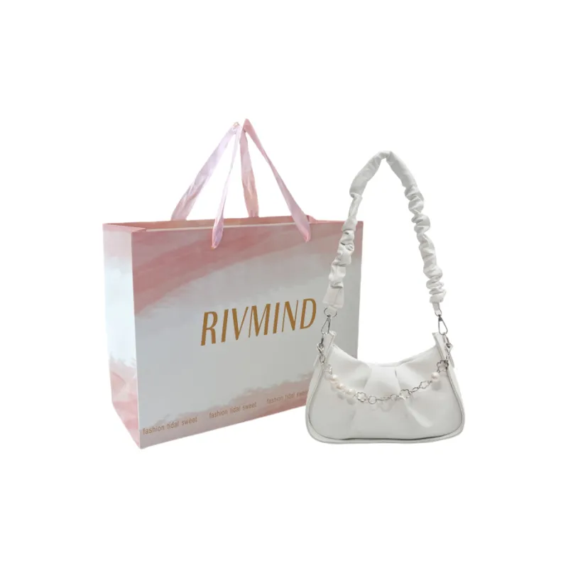 RIVMIND PU Shoulder Bag, Crossbody Bag Regular Women's White/Black/Yellow/Green-17