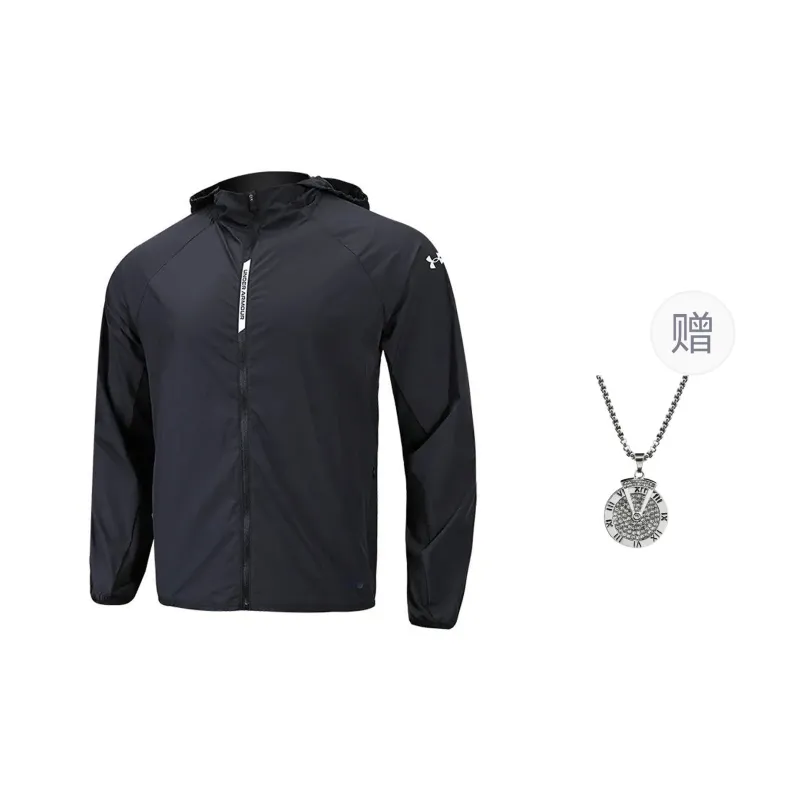 Under Armour Jacket Unisex Black Comes With Necklace-0