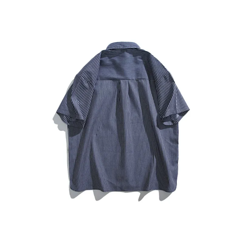 LUYUSHANYU Shirt Unisex Dark Blue-1