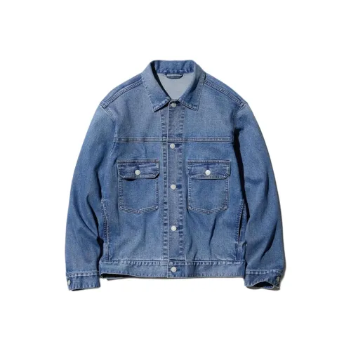 UNIQLO Denim Jacket Men's Lake Blue