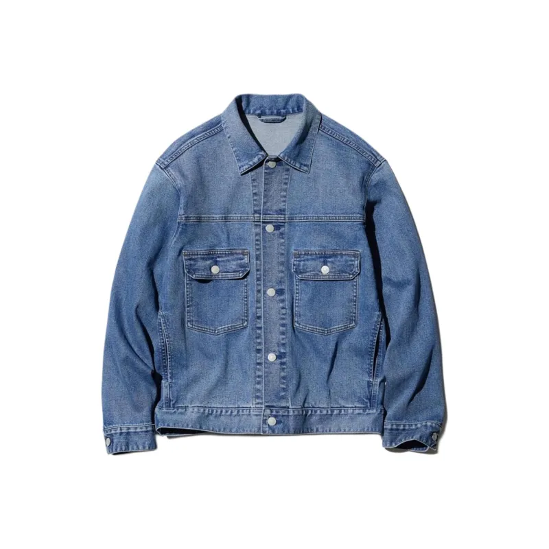 UNIQLO Denim Jacket Men's Lake Blue-0
