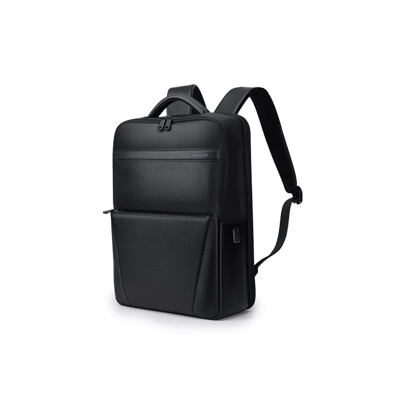 WilliamPOLO Cow Leather Backpack Regular Men's Black-1