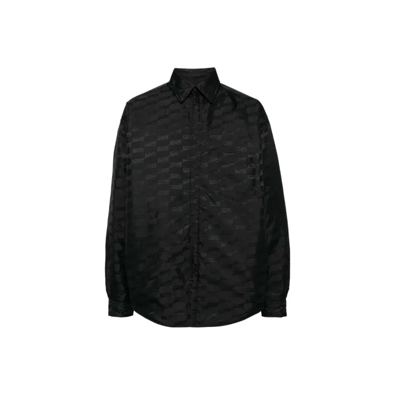 Balenciaga BB-embroidered Shirt Jacket-0