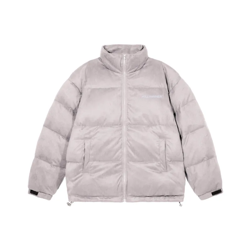 KILLWINNER Letter Stand Collar Loose Fit Thickened Down Jacket Unisex-0