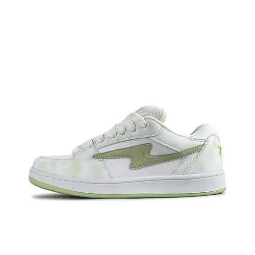 LuzaoT SUPER DRAG Low Top Skateboard Shoes Women's Light Green