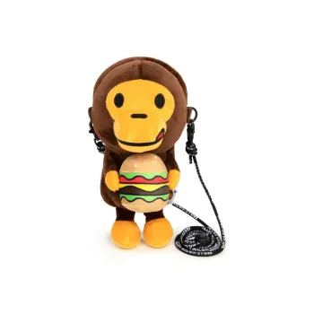 BABY MILO STORE BY A BATHING APE Fabric Cell Phone Pouch Unisex Brown