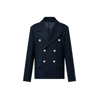 LOUIS VUITTON Cotton-Blend Pea Coat