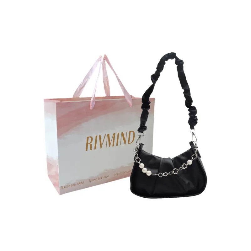 RIVMIND PU Shoulder Bag, Crossbody Bag Regular Women's White/Black/Yellow/Green-22