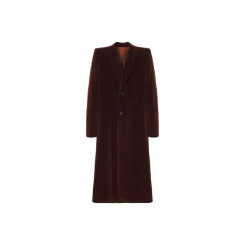 Alexander McQueen FW24 Coats Men's Rusty Red
