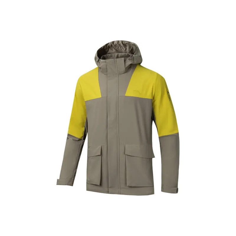 Anta Outdoor Collection Breathable Windbreaker Jacket Men Earth Brown/Earth Brown-Beige-0