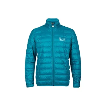EMPORIO ARMANI EA7 Down Jacket Men's Blue Green