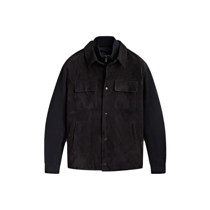 Massimo Dutti Jackets Men Navy Blue-0