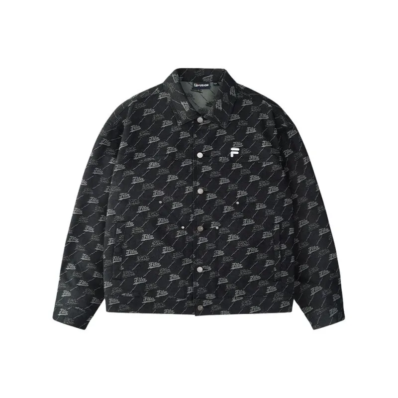 FILA FUSION FOB Denim Jacket Unisex Jet Black-0