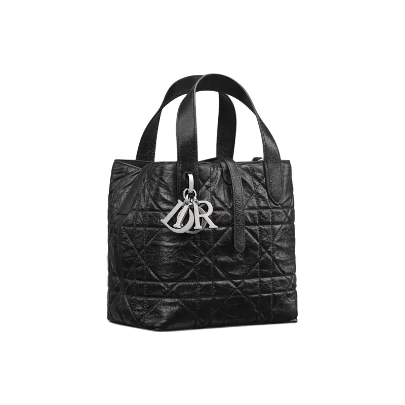 DIOR Toujours Calfskin Shoulder Bag, Crossbody Bag, Handbag Trumpets Women's Black-2