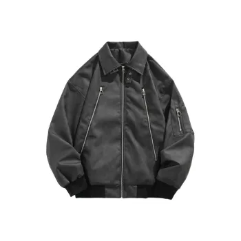 KVIV Jackets Coats Men's Black Gray Color