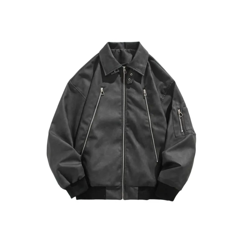 KVIV Jackets Coats Men's Black Gray Color-0