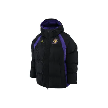Jordan Puffer Jacket Lakers Team Men's Black
