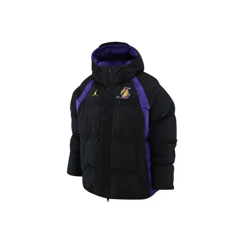 jordan takes Puffer Jacket Lakers Team Men's Black