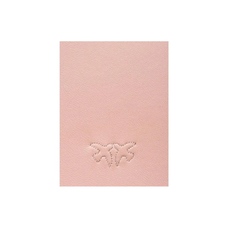 PINKO Love Birds Series Calfskin Shoulder Bag Women's Pink-3