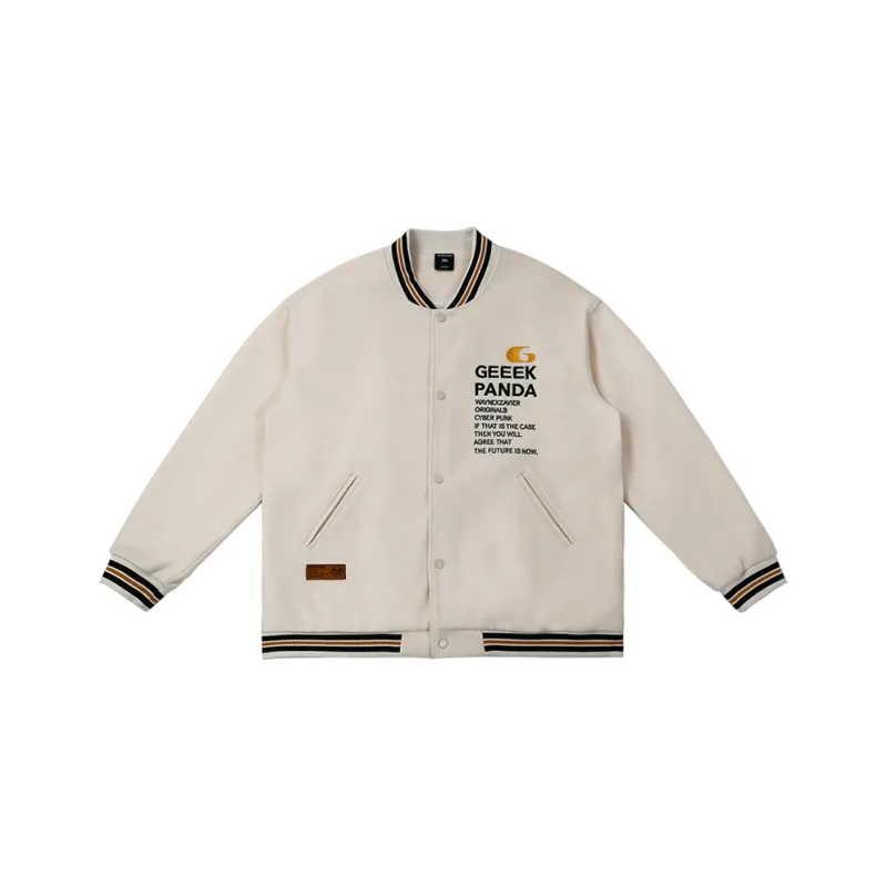 WAYNEXZAVIER Loose Fit Jacket Men's Beige-0