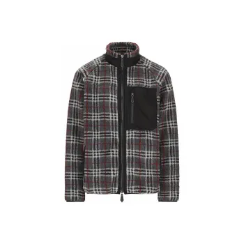 Burberry Full Zip Fleece Check Top