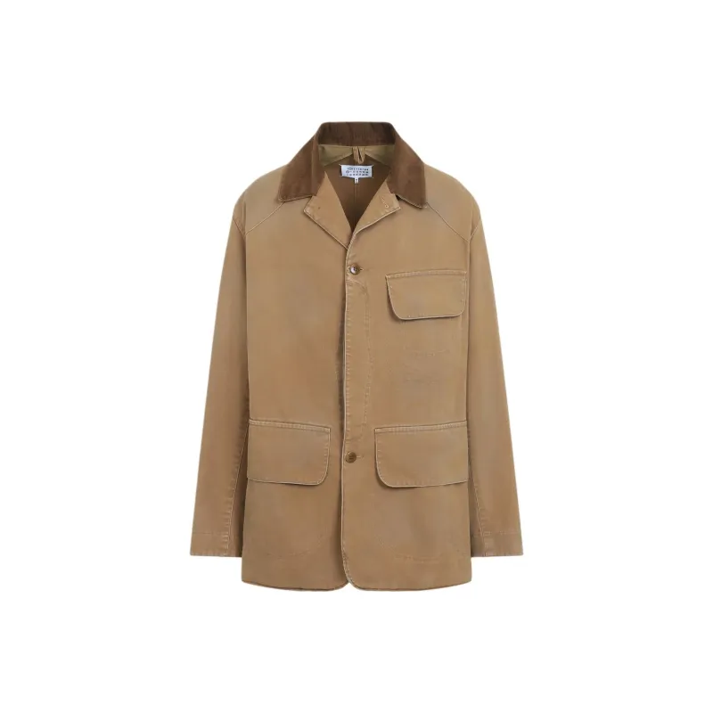 Maison Margiela Jackets Coats Men's Ochre Brown-0