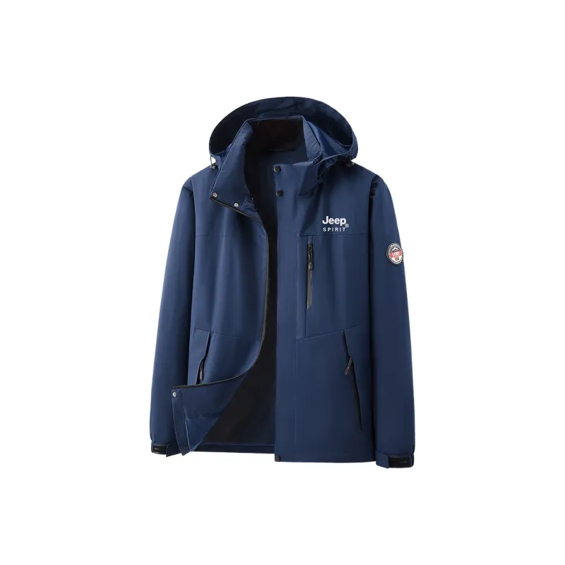 JEEP SPIRIT Outdoor Hiking Waterproof And Wear resistant Windbreaker Jacket Unisex-0