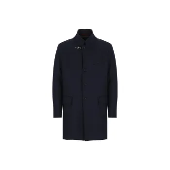 FAY Single-breasted Wool-blend Coat
