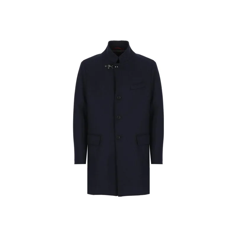 FAY Single-breasted Wool-blend Coat-0