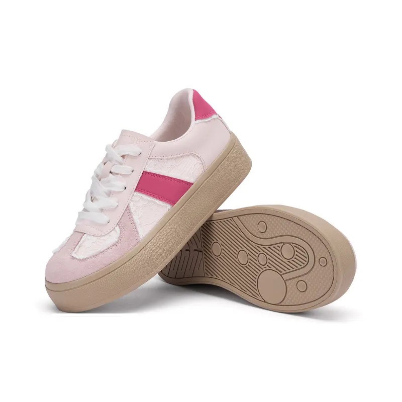 Hotwind Cream Lace Series Anti-Slip Wear-Resistant Low-Top Casual Shoes Women's-9